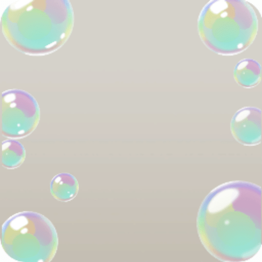 輝くシャボン玉