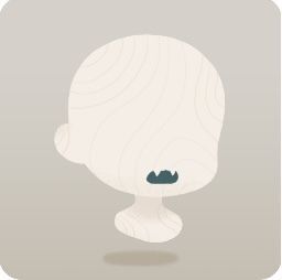 鋭いキバを持つ口