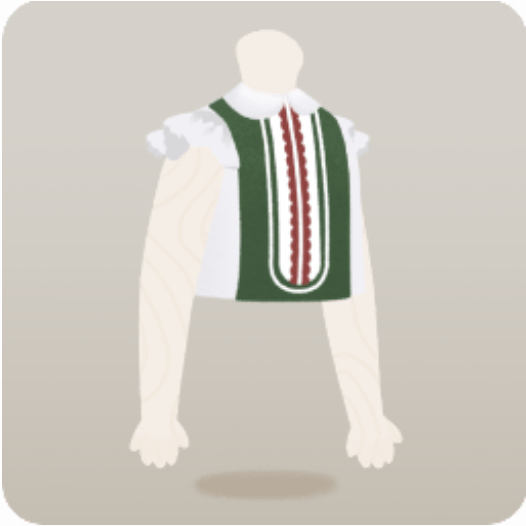 庭小人のブラウス