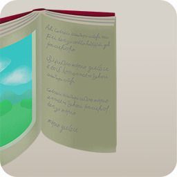 不思議な空間に続く本