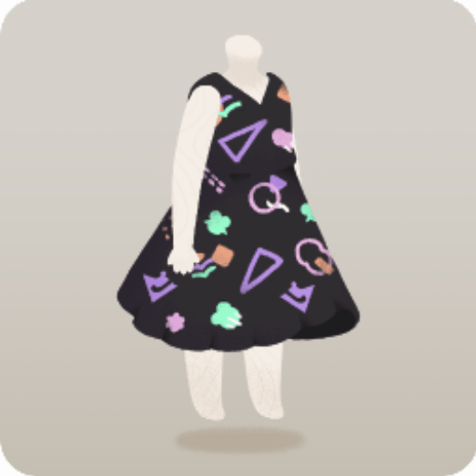 リヴリーモチーフ柄ロンスカ