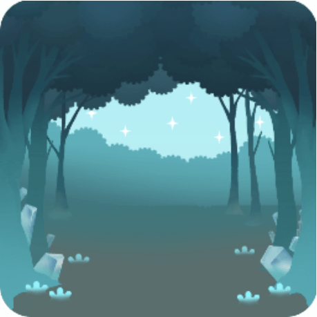 クリスタルの森の背景