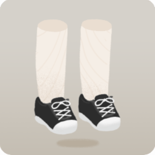 白黒スニーカー