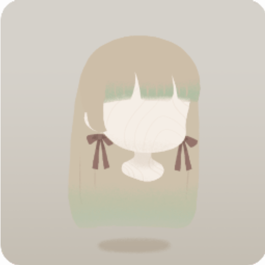 ブラウンリボンロングヘア