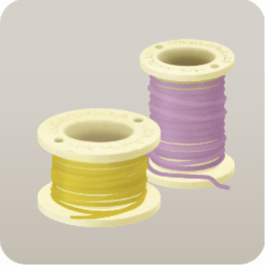 カラフルな麻ひも