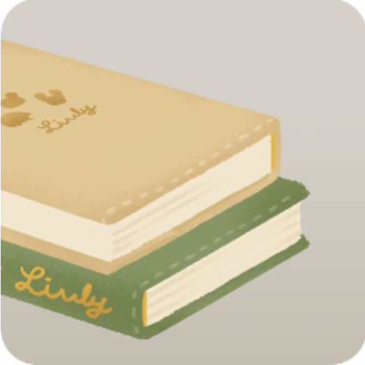 リヴリーブックカバー付きの本