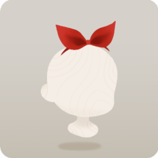 赤いカチューシャリボン