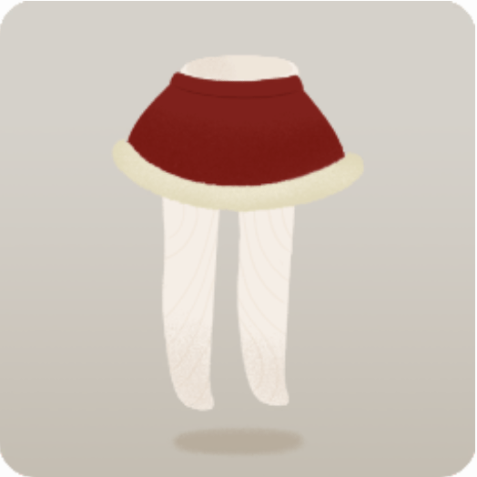 ハッピークリスマスレッドスカート