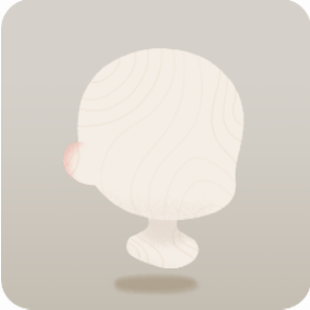 寒さでほんのり赤い耳チーク