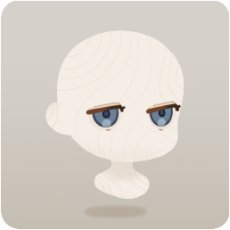 ぼんやりした目