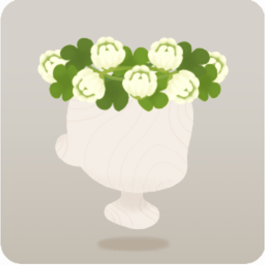 シロツメクサの花冠