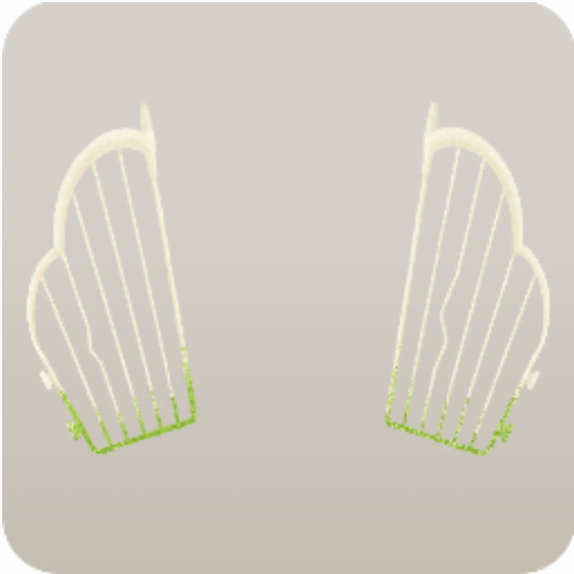 白いアイアンフェンス