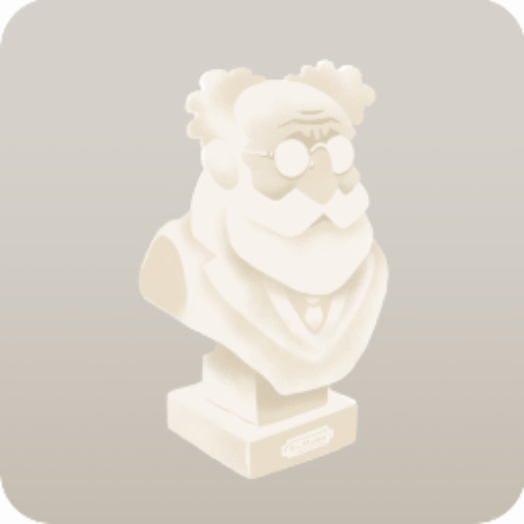 ミュラー博士の胸像のミニチュア