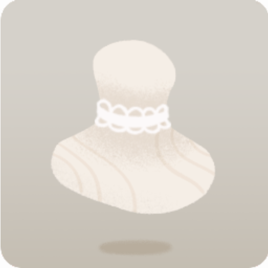 フリルチョーカー・白