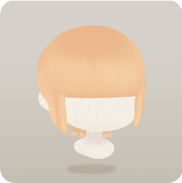 採集者のロングバングヘア