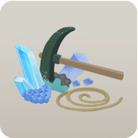 刺さったツルハシ