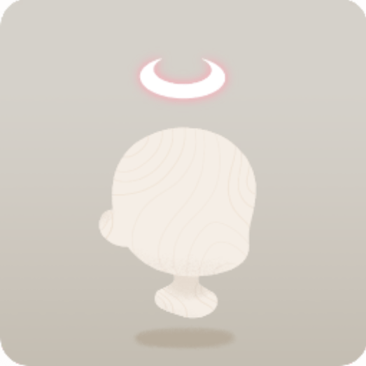 浮かぶ三日月型の光