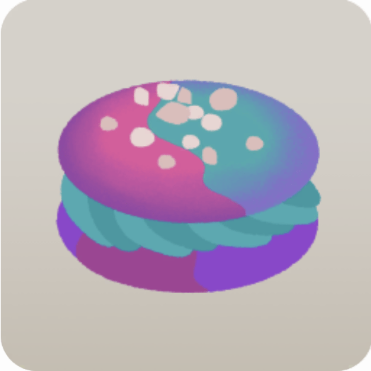 マカロン(ピンク・ブルー)