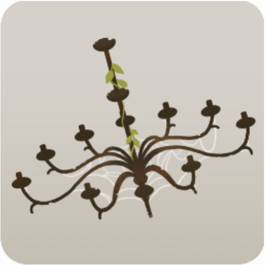 落ちたシャンデリア