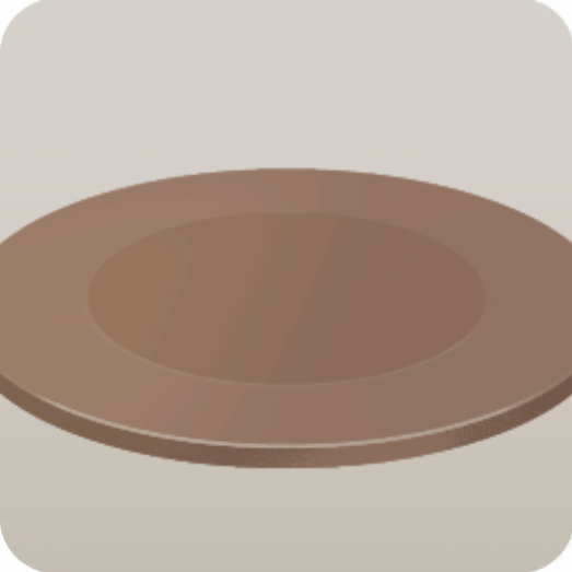 チョコ色プレート