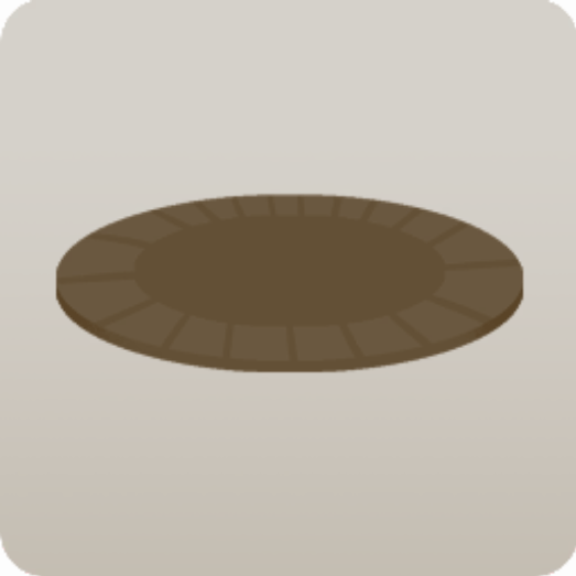 ミニ紙皿・ブラウン