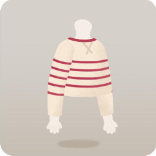 ボーダー柄トップス