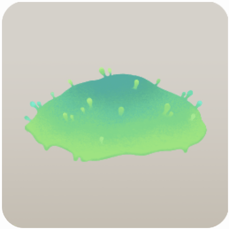 鮮やかな草の丘