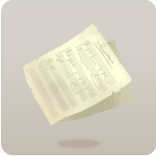 ボロボロになった楽譜