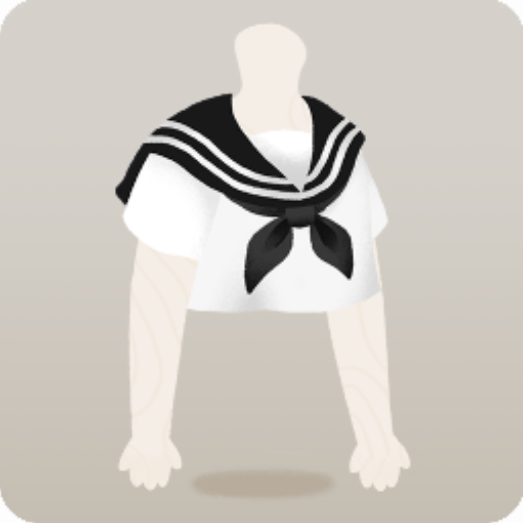 モノトーンセーラーシャツ