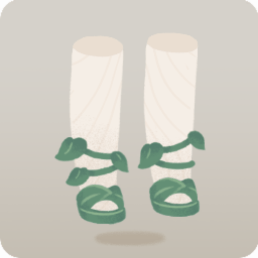 ツルの葉シューズ