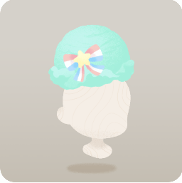 頭のせミントチョコアイス