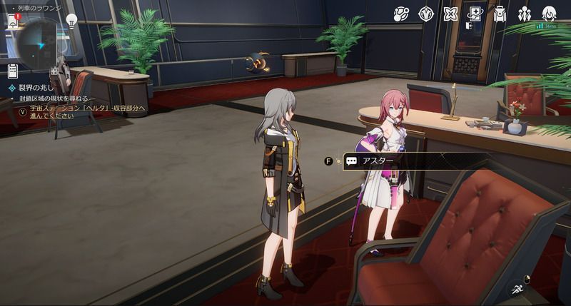 アスター訪問客