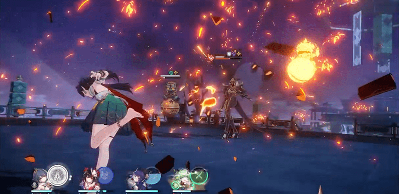 ウンリの戦闘画面