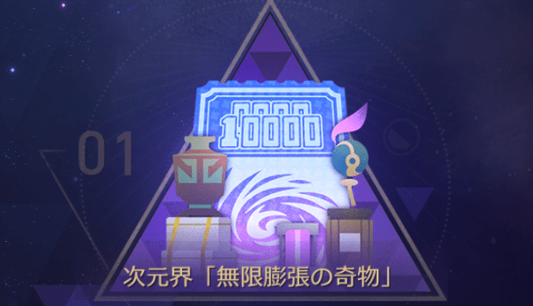 無限膨張の奇物