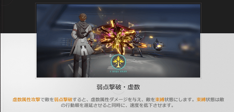 虚数弱点撃破効果