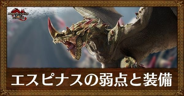 エスピナスの弱点と装備