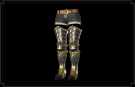 クロムメタル装備の脚