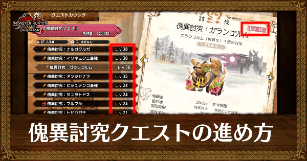 【サンブレイク】傀異討級クエストの攻略と仕様解説【モンハンライズ】