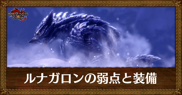 ルナガロンの弱点と装備