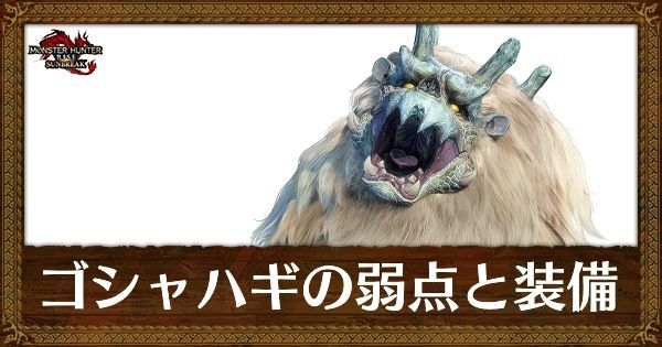 ゴシャハギの弱点と装備