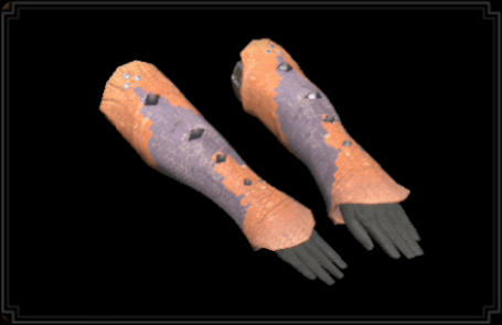 狗竜の革装備の腕