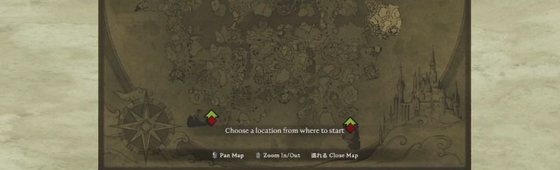 最初のスポーン地点