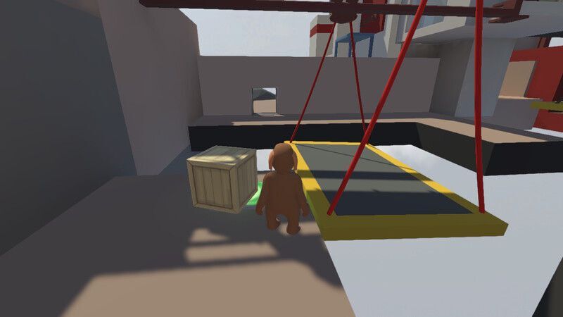 木箱をボタンの上に乗せて扉の先へ進む