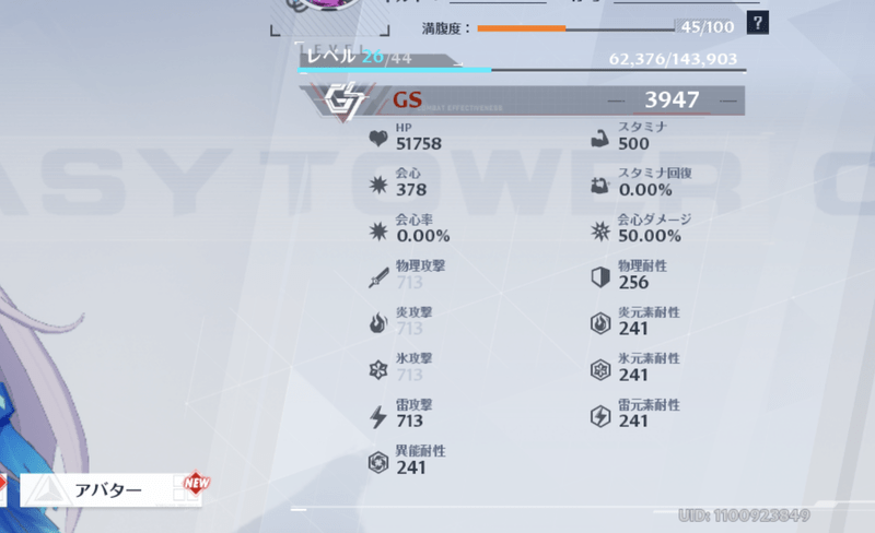 GSは戦力を表す数値