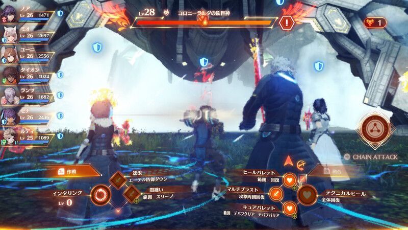 コロニーラムダの鉄巨神とバトル
