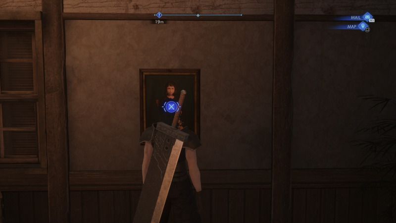 宿屋の2階にある絵