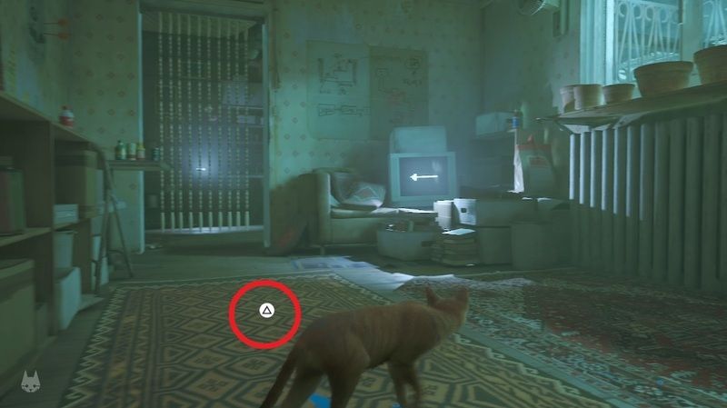 カーペットで爪とぎ