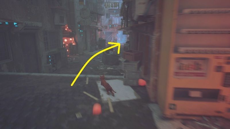 右奥の通路に進む