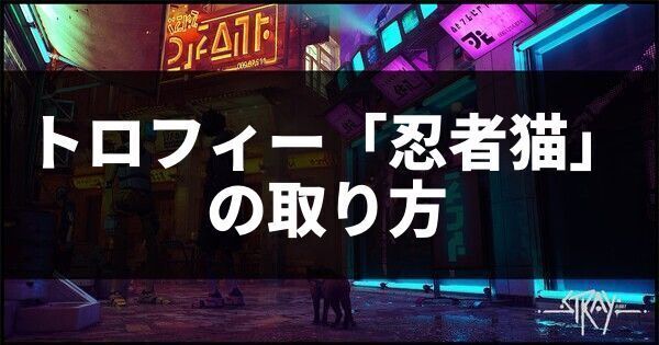 トロフィー「忍者猫」の取り方