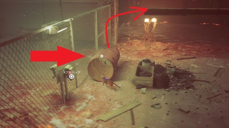 ドラム缶を転がす